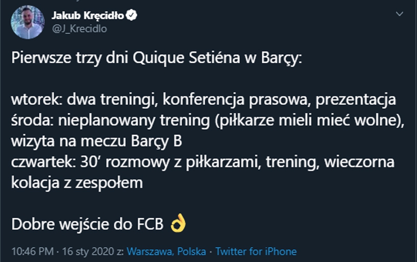 PIERWSZE DNI Quique Setiéna w Barçy! :D